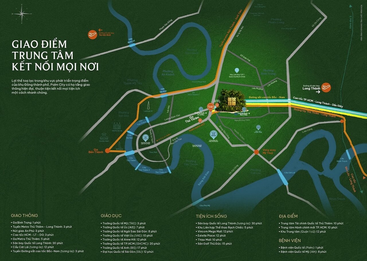 vị trí giao điểm trung tâm kết nối 